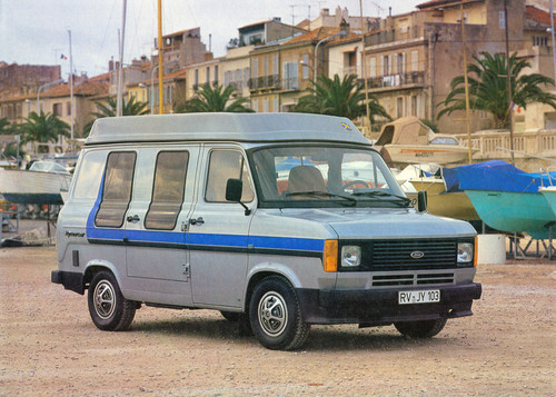 Transit-Historie. Ford Transit als Hymer-Van.