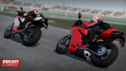 Videospiel „Ducati - 90th Anniversary The Official Videogame“.