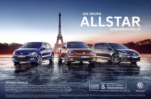 Volkswagen „Allstars“-Sondermodelle.