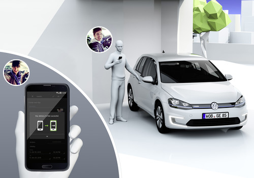 Volkswagen FutureTalks: Elektronischer Schlüssel: Ein Fahrzeug, viele Nutzer.