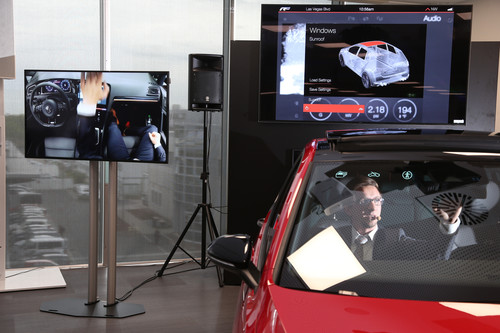 Volkswagen FutureTalks: Gestensteuerung des Schiebedachs in der Studie Golf R Touch