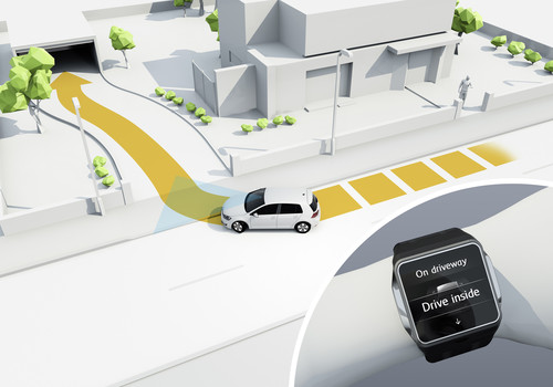 Volkswagen FutureTalks: Trainiertes Parken per Smartwatch oder- phone.