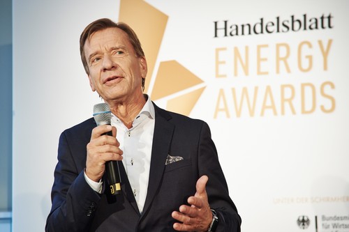 Volvo-Chef Hakan Samuelsson bei der Preisverleihung des „Energy Awards“ von General Electric Deutschland und der Wirtschaftszeitung „Handelsblatt“. 
