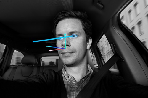 Volvo erprobt Sensoren zur Überwachung der Konzentration des Fahrers.