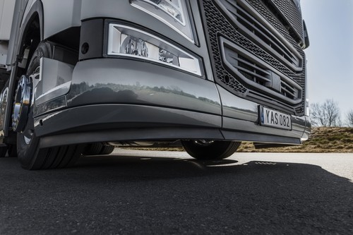 Volvo hat seine Lastwagen aerodynamisch optimiert.