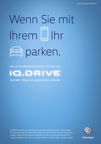 VW-Marketingkampagne für die Dachmarke „IQ.Drive“.