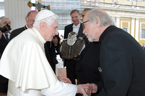Willie G. Davidson zur Audienz bei Papst Benedikt XVI.