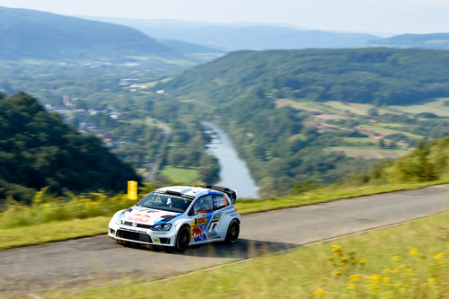 WRC-Lauf in Deutschland: Jari-Matti Latvala in den Weibergen. 