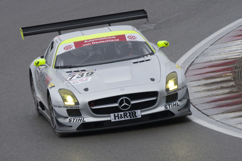 Mercedes-Benz SLS AMG GT3 beim  9. VLN-Lauf auf dem Nürburgring.