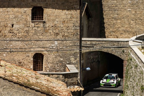 Skoda Fabia R5 bei der Rallye di Roma 2018.