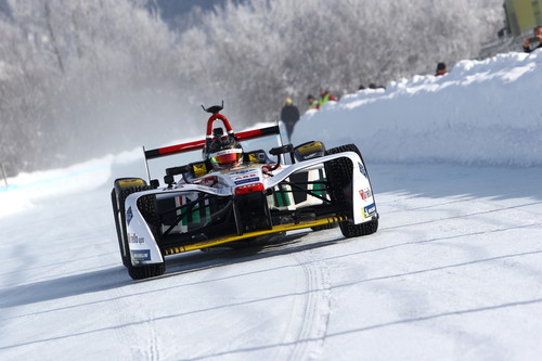 Audi Formel-E-Renner beim GP Ice Race.