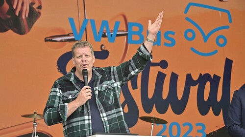 VW-Bus-Festival 2023 in Hannover: VWN-Chef Carsten Intra.
