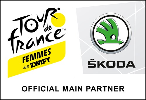 Skoda ist Hauptsponsor des Frauen-Radrennens „Tour de France Femmes avec Zwift“.