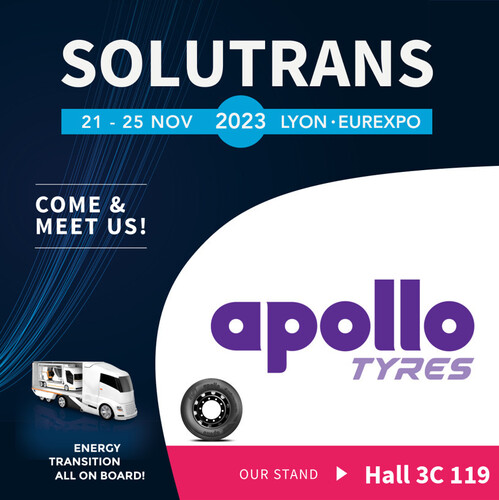 Apollo Tyres auf der Solutrans 2023 (Lyon).