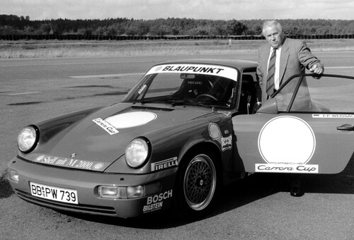 Herbert Linge mit dem Porsche Carrera 2 Cup (1989).