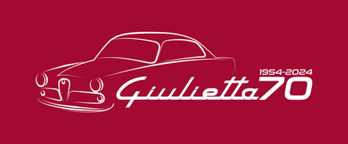 Jubiläums-Logo, Alfa Romeo Giulietta Sprint.