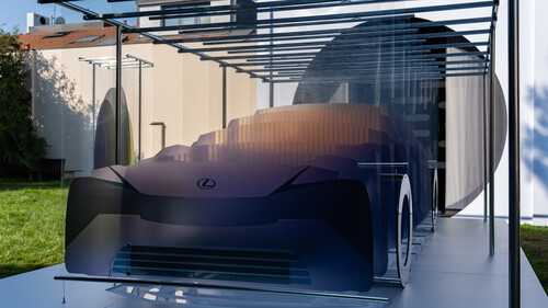 Lexus-Installation „8 Minutes and 20 Seconds“ auf der Milan Design Week 2024.