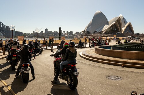 Ducati-Aktion „We ride as One“ in Sidney (2023).