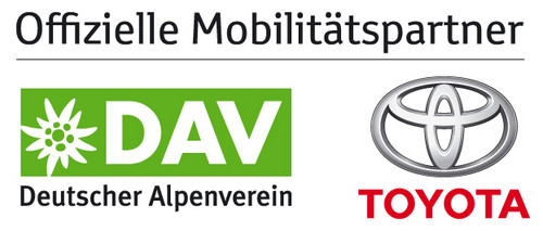 Der deutsche Alpenverein und Toyota sind Mobilitätspartner.