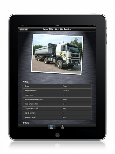 Truck Finder App von Volvo Trucks.
