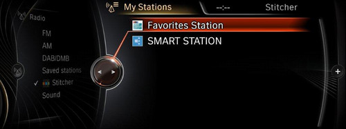 BMW ConnectedDrive, Stitcher Smart Radio App.