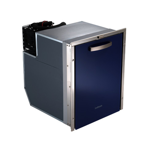 Webasto-Isotherm-Kühlschrank mit Schubladenmechanismus.