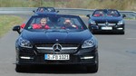 Die Fußball-Nationalmannschaft testete den Mercedes-Benz SLK.