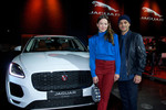 Jaguar feiert den E-Pace: Die Schauspieler und Markenbotschafter Hannah Herzsprung und Kostja Ullmann.