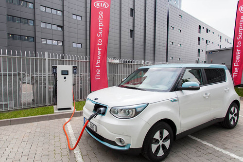 100 kW-Ladestation von Kia in Frankfurt.