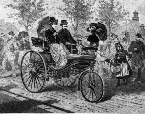 1888, im Jahr der Fernfahrt von Bertha Benz, erscheint auch der erste zeitgenössische Bildbericht über eine Fahrt mit dem Benz Patent-Motorwagen Modell 3 in der Leipziger „Illustrierten Zeitung“ vom September 1888.