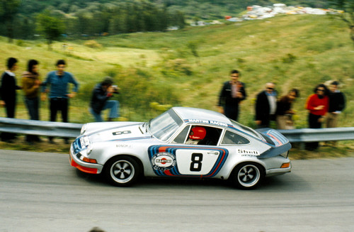 1973: Gesamtsieger der letzten Targa Florio wurden Herbert Müller und Gijs van Lennep im 911 Carrera RSR.