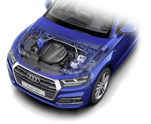 2,0-Liter-TFSI-Motor im Audi Q5.