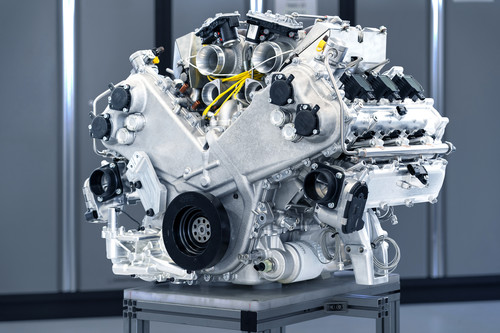 3,0-Liter-V6-Turbomotor von Aston Martin.