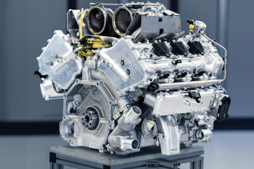 3,0-Liter-V6-Turbomotor von Aston Martin.