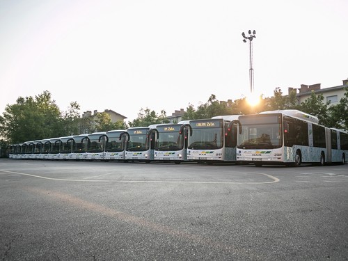30 Gelenkbusse vom Typ MAN Lion’s City CNG ersetzen in Ljubljana ältere Fahrzeuge. 