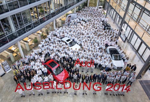 483 junge Menschen beginnen bei Audi in Ingolstadt ihre Berufsausbildung.
