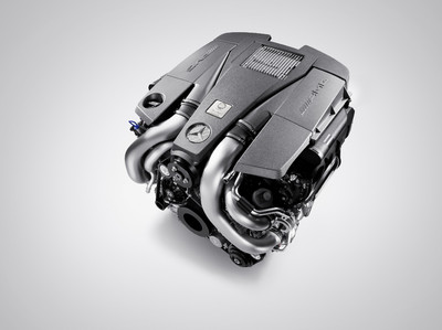 5,5-Liter-V8-Biturbomotor von Mercedes-Benz AMG.
