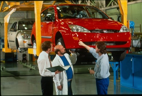 50 Jahre Ford Saarlouis: Focus-Pilotanlage, 1998.
