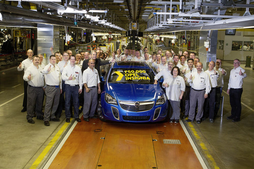 750 000 Opel Insignia rollte im Rüsselsheimer Stammwerk vom Band.