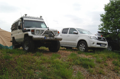 Abenteuer Allad: Das Buschtaxi-Forum war wieder mit zahlreichen Fahrzeugen dabei.