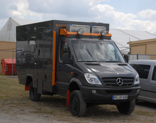 Abenteuer &amp; Allrad 2014 in Bad Kissingen: Mercedes-Benz Sprinter 4x4 mit Bocklet-Aufbau.