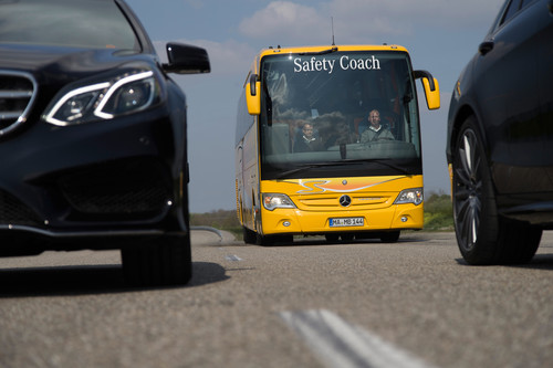 Active Brake Assist 3  für den Reisebus Mercedes-Benz Travego.