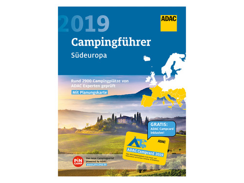 ADAC-Campingführer 2019, Band 1: Deutschland/Nordeuropa . 
ADAC-Campingführer 2019, Band 2: Südeuropa . 