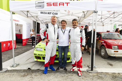 ADAC-Eifel-Rallye-Festival 2019 (von links): Erwin Weber, Isidre López Badenas und Josep Maria Servià.