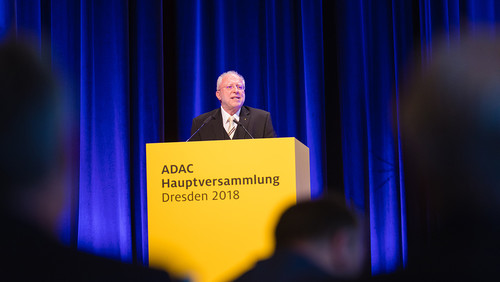 ADAC-Jahresversammlung 2018 in Dresden: Clubpräsident Dr. August Markl.