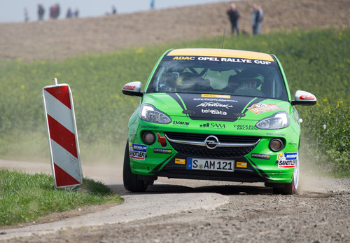 ADAC-Opel-Rallye-Cup-Generalprobe im Erzgebirge: Julius Tannert und Jennifer Thielen.