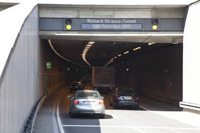 ADAC-Tunneltest 2010 - Richard-Strauss-Tunnel (D/Bayern).