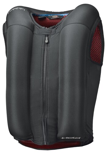 Airbag-Weste Held e-Vest (aufgeblasen).