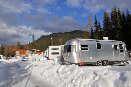Airstream-Wintercamping. 