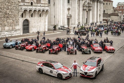Alfa Romeo bei der Mille Miglia 2019.